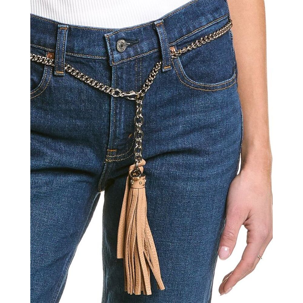 Gucci Leather Tassel On Chain, Beige - Picture 2 of 3